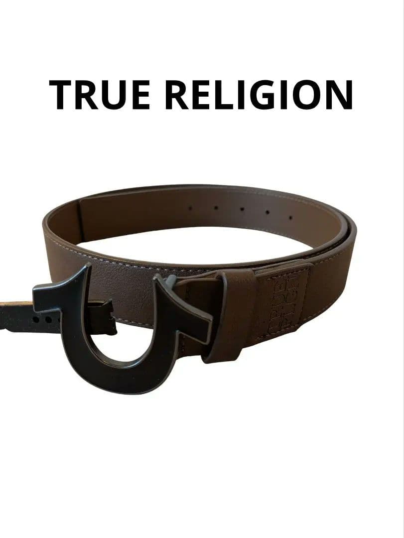 日本未発売】True Religion ブラウン ベルト 38 - メルカリ