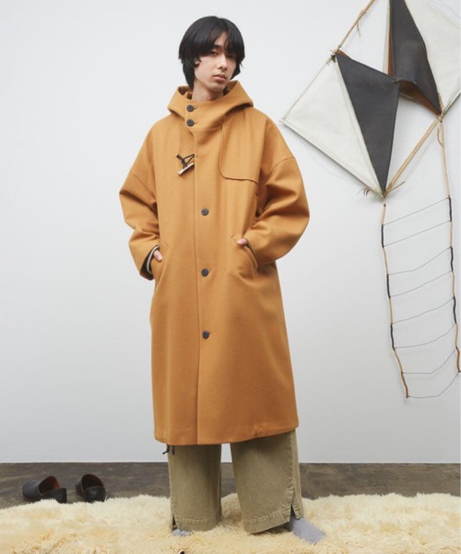 Dulcamara メルトンダッフルロングコート0 テラコッタ Dulcamara（ドゥルカマラ） ダッフルコート コート メルトンダッフル