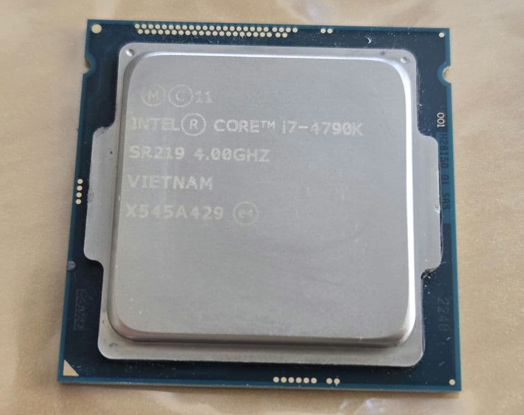 Intel Core i7-4790K LGA1150 CPU 純正クーラー付 - メルカリ