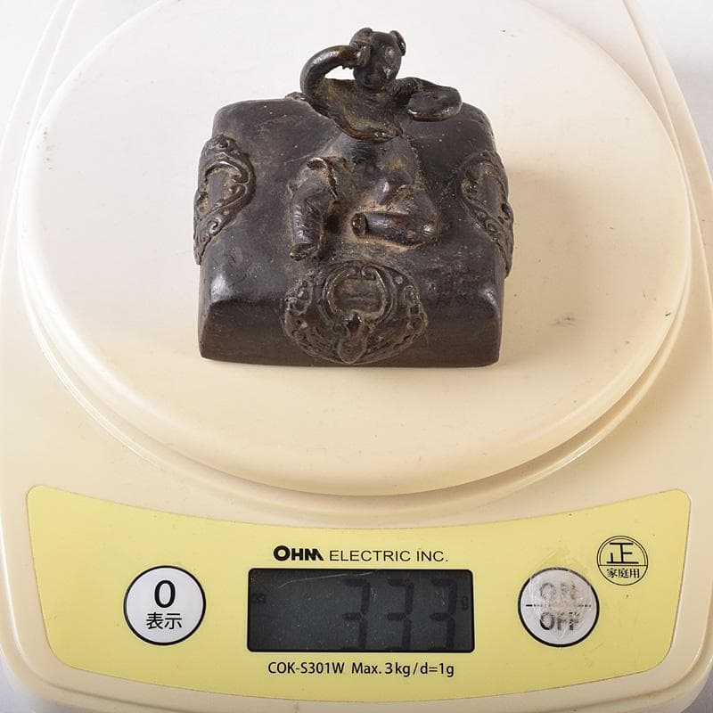 中国 書道具 篆刻 古銅 唐子摘 印材 V 7465 - メルカリ