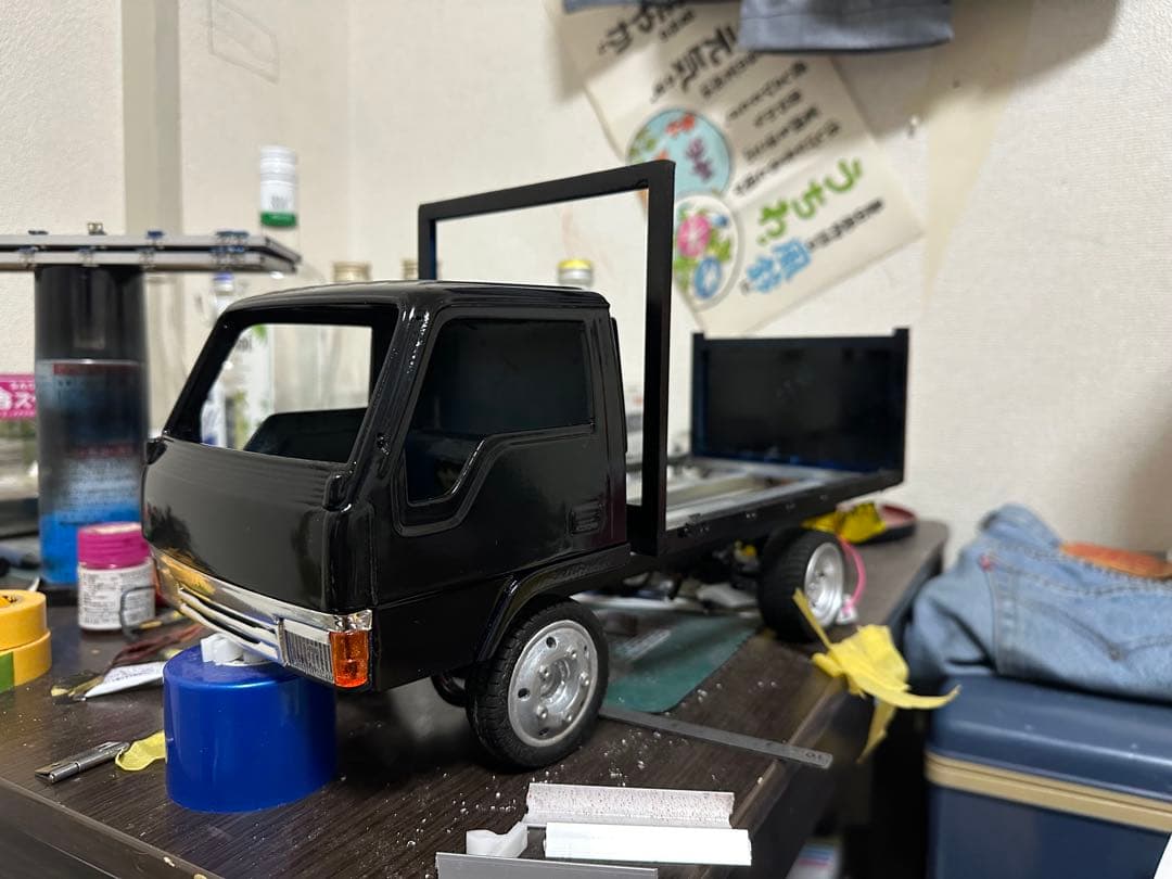 2トン ムネトラ キャンター 1/14 デコトラ 制作途中 架装要望可