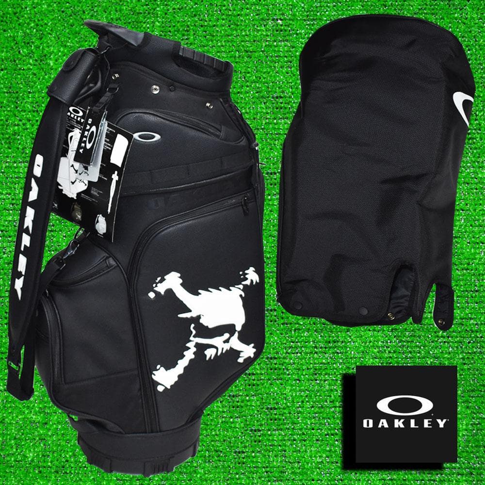 中*ん様 ＯＡＫＬＥＹ オークリー ゴルフ 高級キャディーバック９.５型【ブラッ OAKLEY（オークリー） ゴルフ キャディバッグ 9.5型 OAKLEY SKULL GOLF