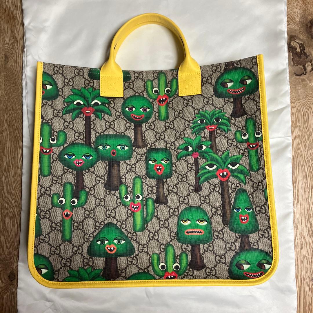 GUCCI チルドレンズ チルドレン トート スマイリングプラント サボテン