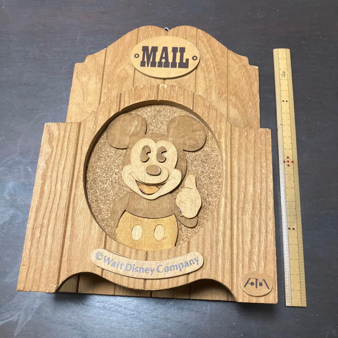 ミッキーマウス 木製郵便受け