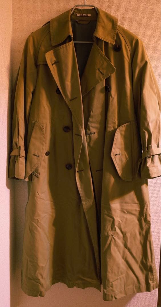 AURALEE FINX CHAMBRAY BIG TRENCH COAT - メルカリ