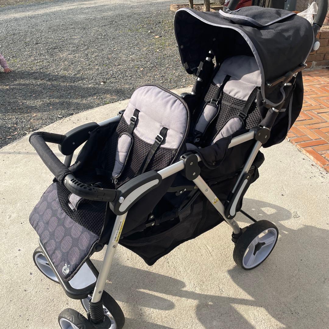 日本育児 ベビーカー ツインプラム 2人乗り縦型 年子 双子 楽天市場】双子 ベビーカー（ブランド日本育児）の通販