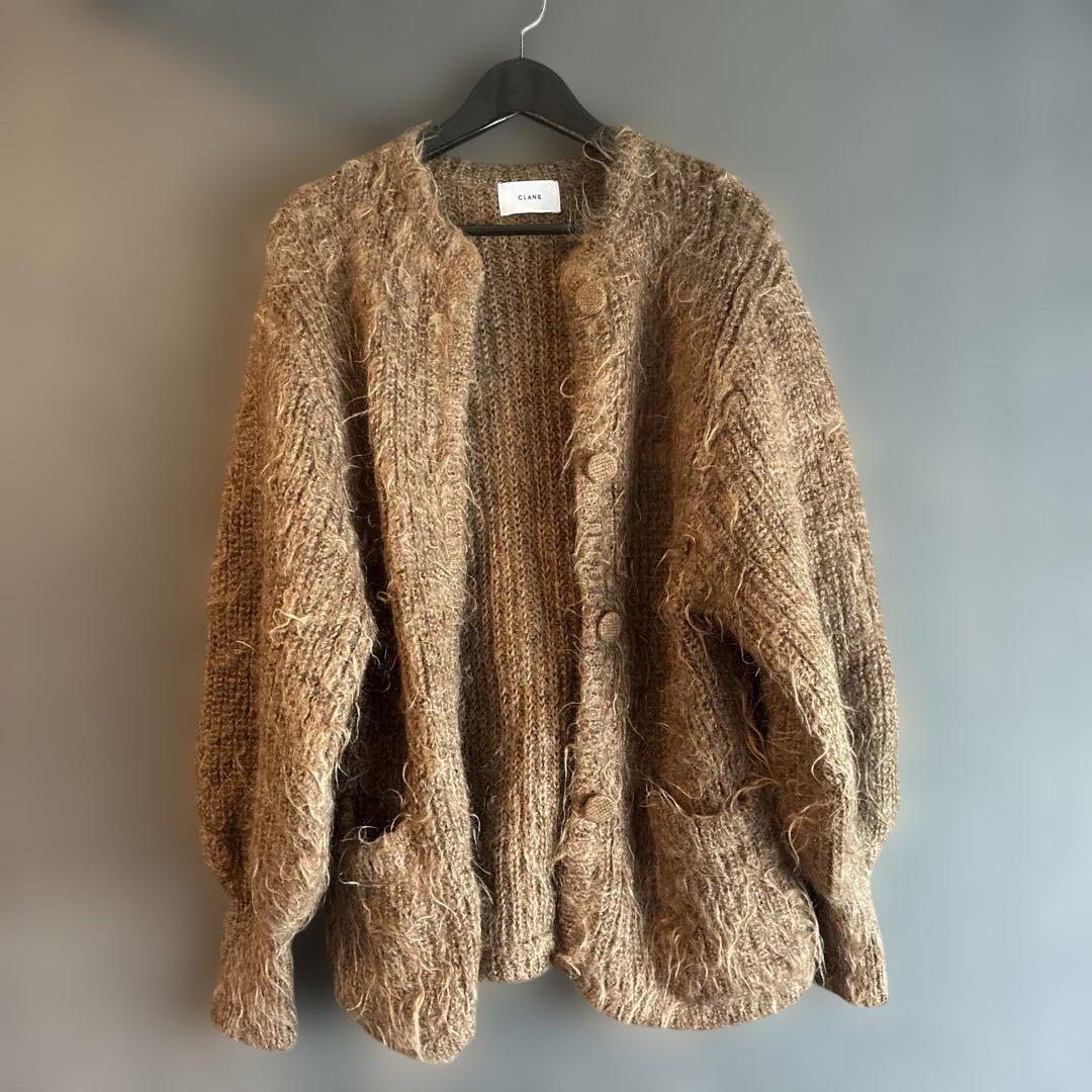CLANE SHAGGY OVER CARDIGAN ブラウン CLANE（クラネ）の「SHAGGY OVER CARDIGAN（カーディガン/ボレロ