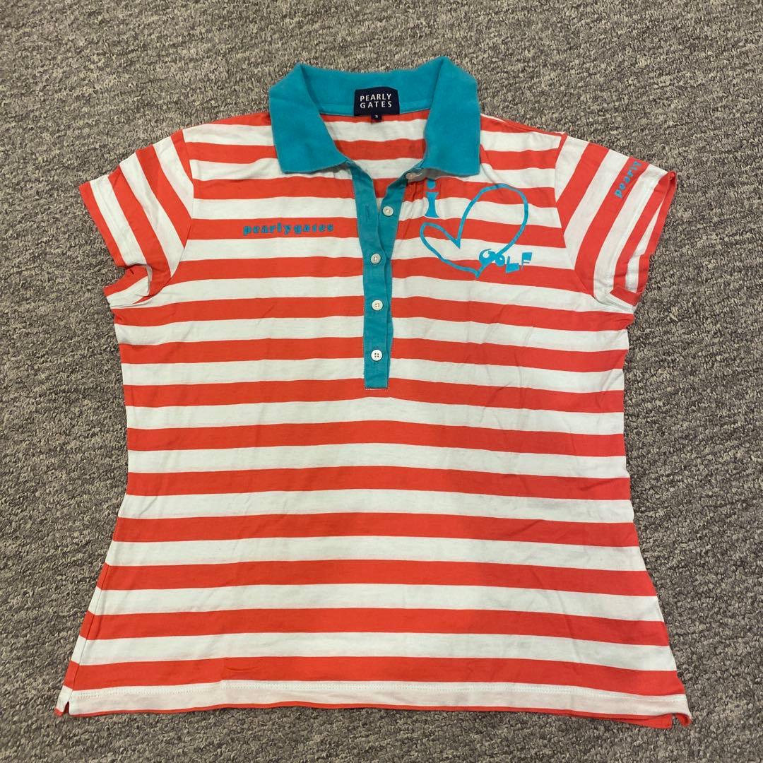 PEARLY GATES ストライプポロシャツ サイズ3 - メルカリ