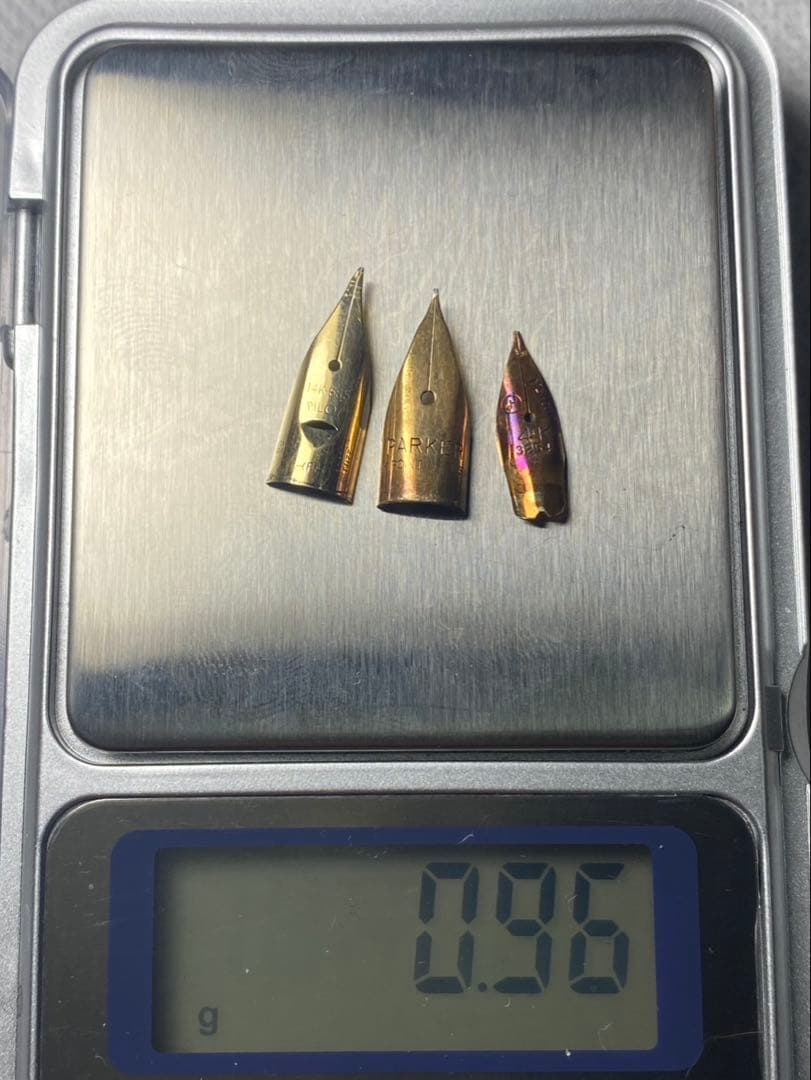 No.114 金無垢18K 0.57g 14k 0.96g 金 24K 純金