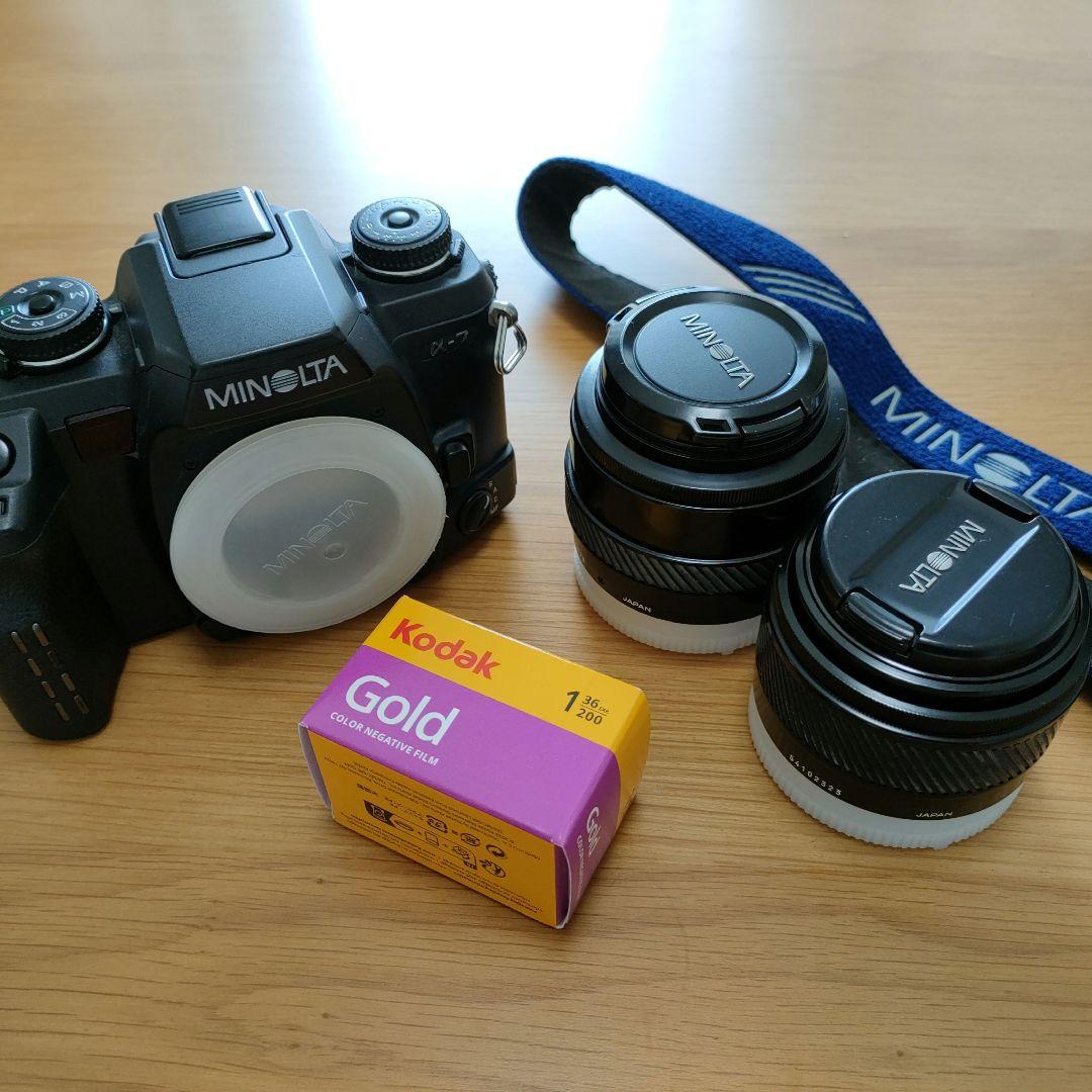 MINOLTA α-7 フィルム一眼レフカメラ 【レンズ2本 フイルム付き】 ミノルタ α-7 （2000年） ◇レビュー◇ | デジタル試しうち