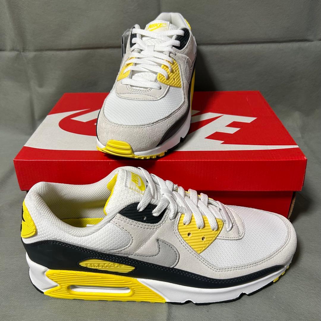 NIKE ナイキ エアマックス 90 ホワイト イエロー ブラック 白 黄 黒