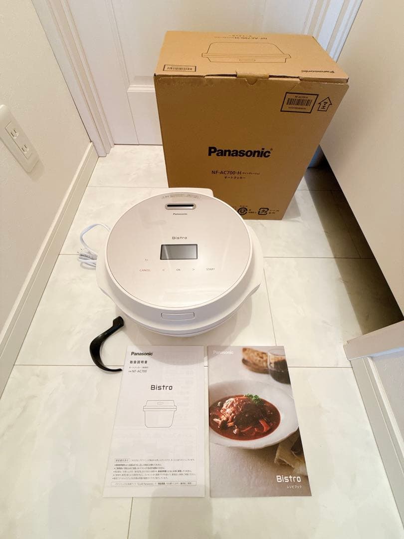 【美品】Panasonic オートクッカー ビストロ NF-AC700 パナソニック オートクッカー ビストロ NF-AC700-H [ライトグレージュ