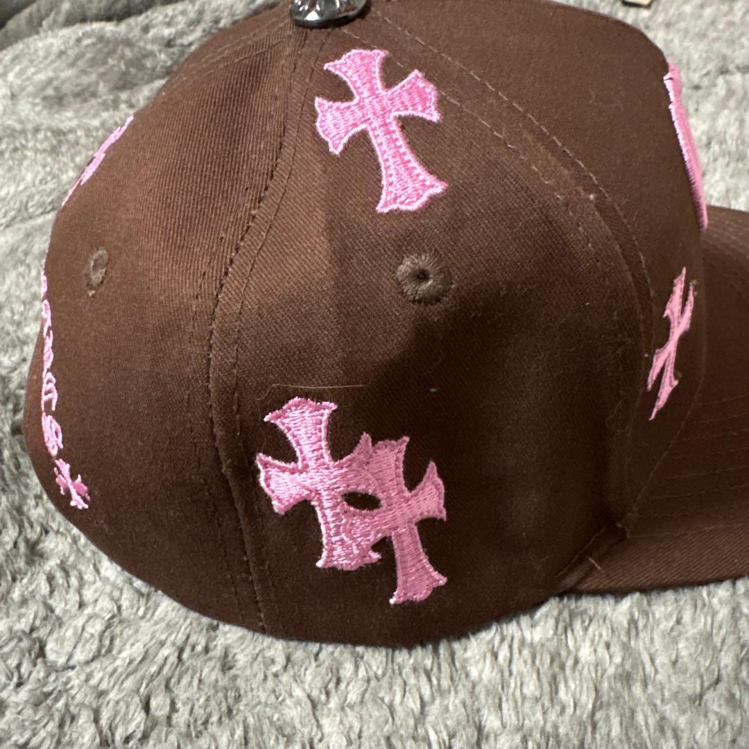 新品】 Chrome Hearts クロスレザーパッチ ベースボールキャップ