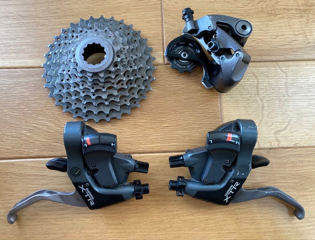 【Used】Shimano シマノ XTR M950 3x8s セット VTG 90s Shimano XTR FH-M950 Hub Set F/R | eBay