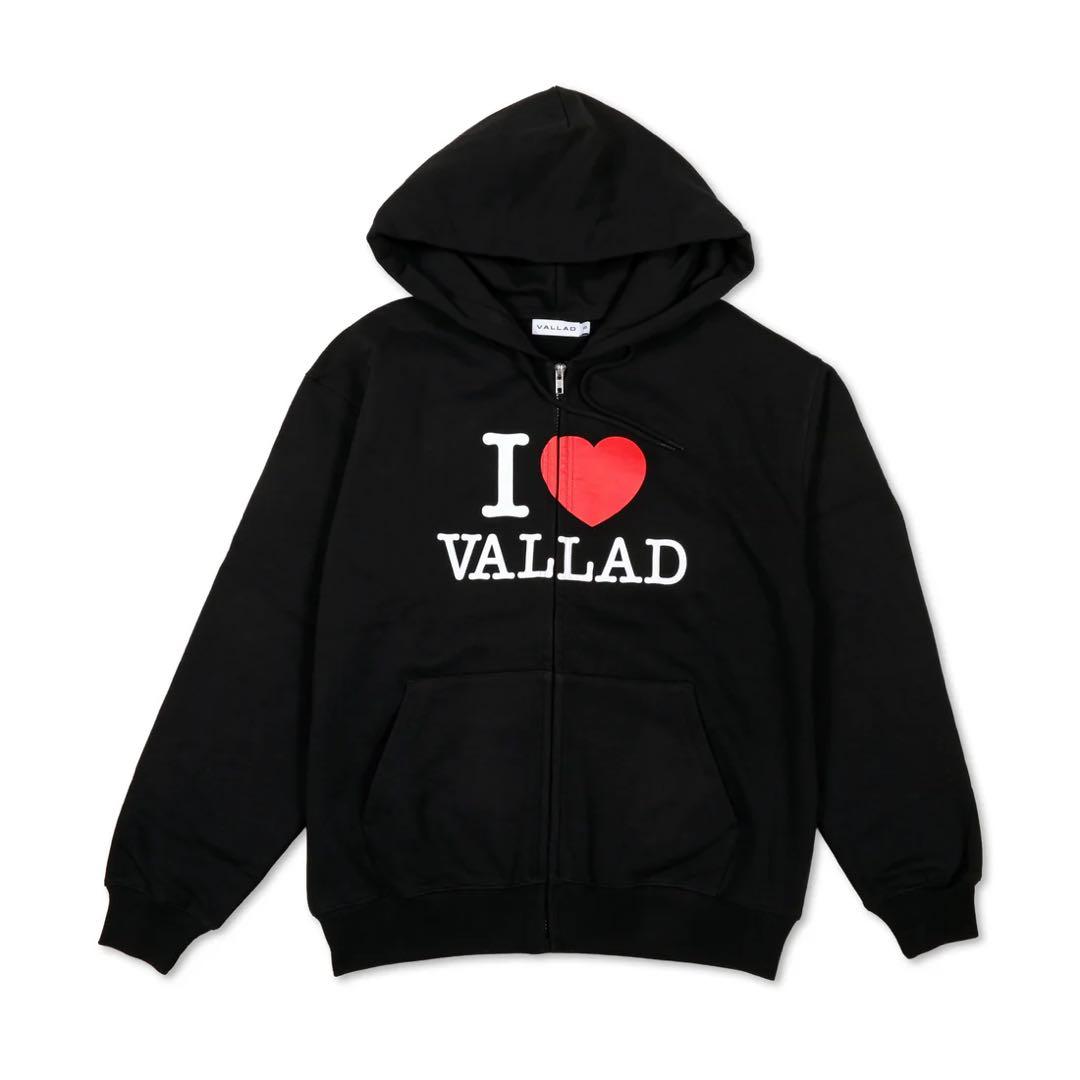 新品未使用品】IO着用 I LOVE VALLAD HOODIE Lサイズ - メルカリ