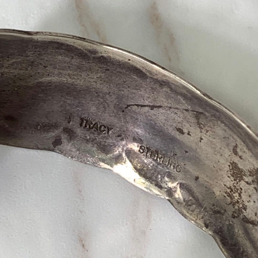ナバホ族 W.TRACY バングル STERLING 刻印 vintageの通販はau PAY