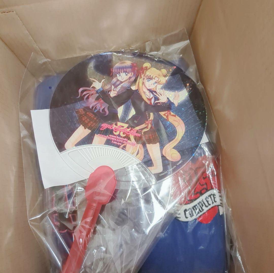 浜崎あゆみ 限定スタジャン&セーラームーン光るうちわ2点セット♪