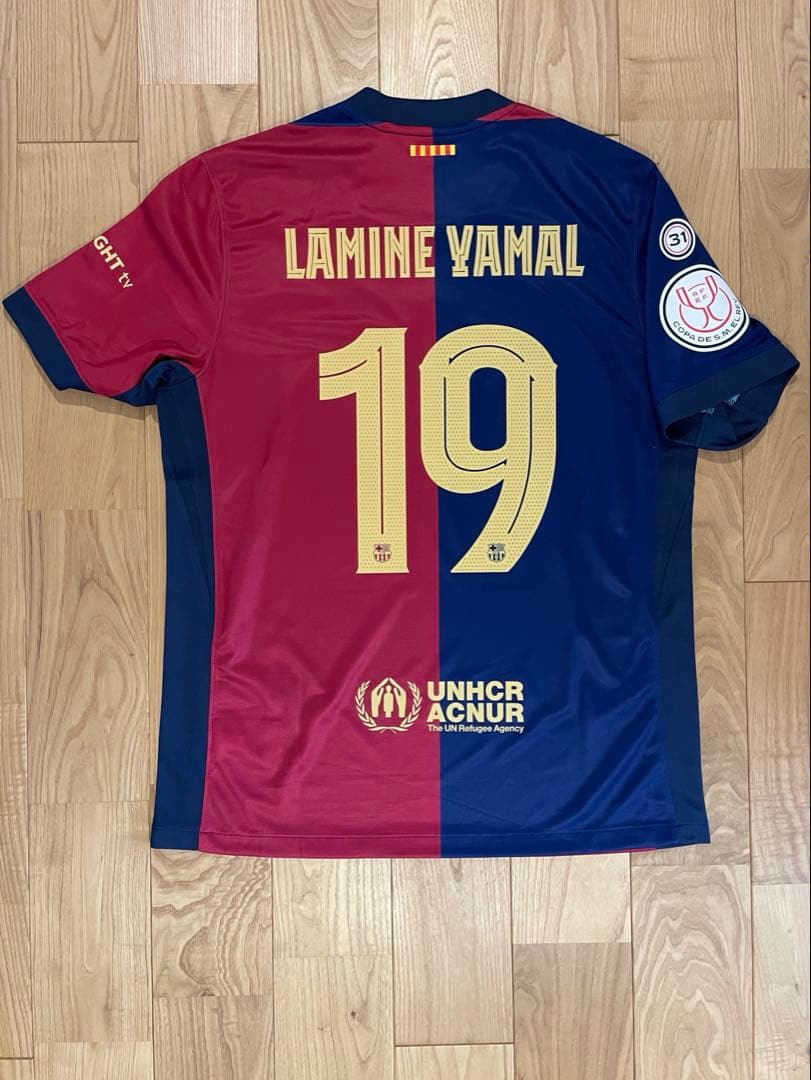 ラミン・ヤマル FCバルセロナ24-25 HOME 背番号19 正規品 - メルカリ