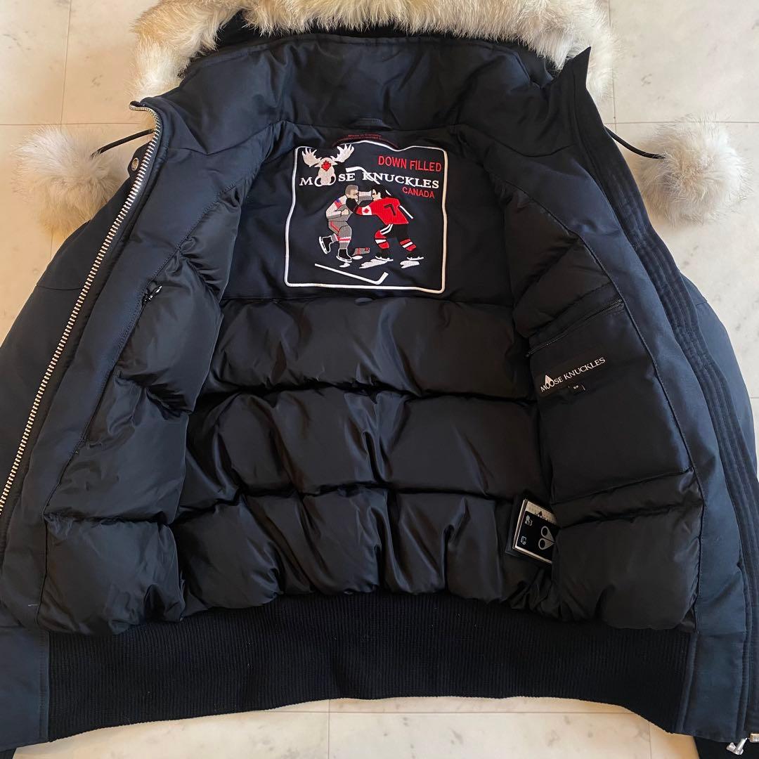 ムースナックルズ ダウン デビーボンバー サイズSフォックスファー