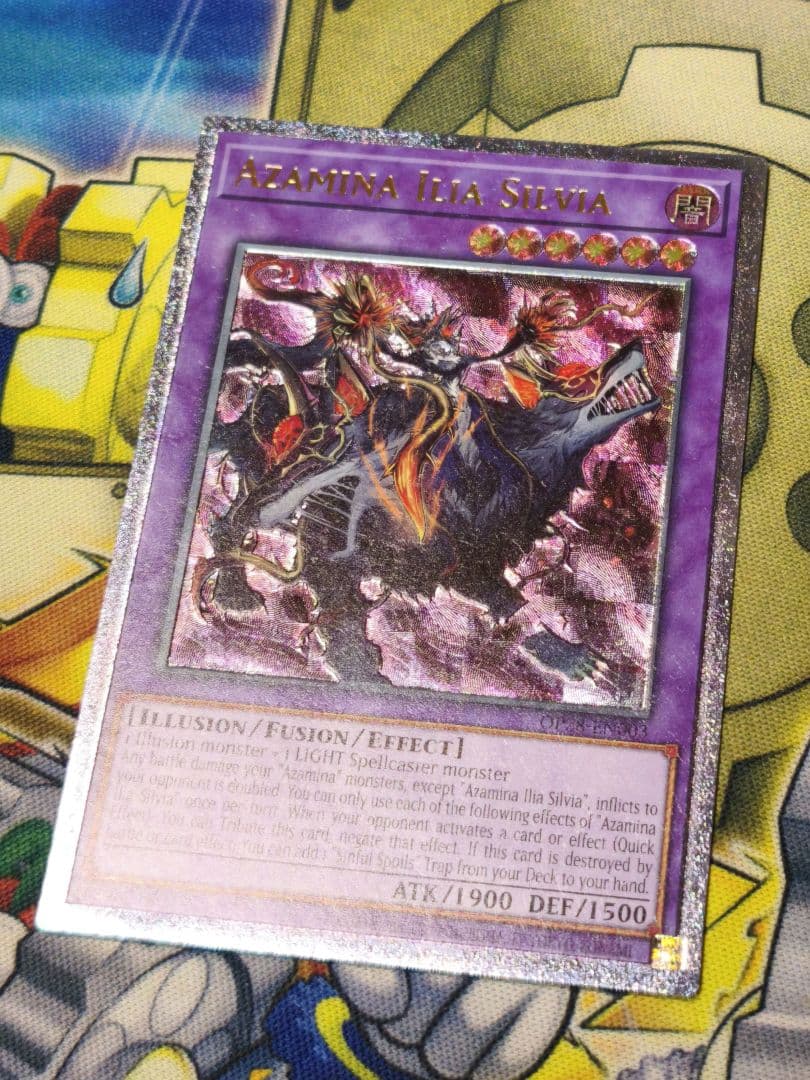 遊戯王【EU英語版】背信聖徒シルヴィア アザミナ レリーフ OTS28 OP28