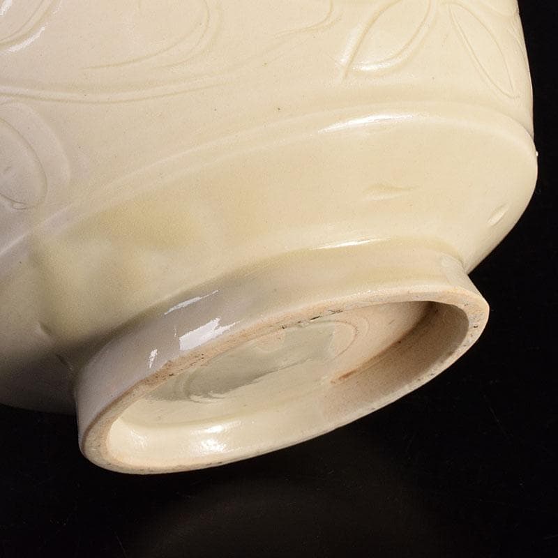 中国 徳化窯白磁 刻花文 双耳瓶 C 6946 - メルカリ