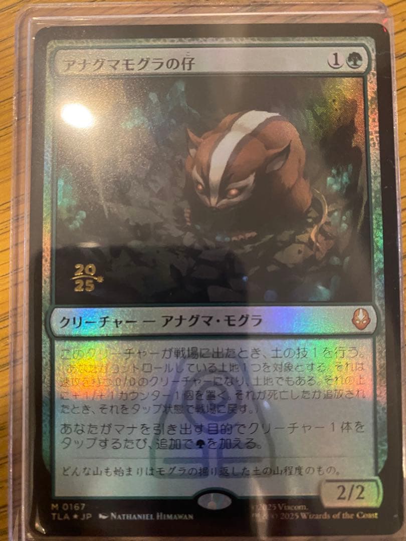アナグマモグラの仔 foil 日本語 MTG FOIL)(フルアート)アナグマモグラの仔/Badgermole Cub《日本語》【TLA】