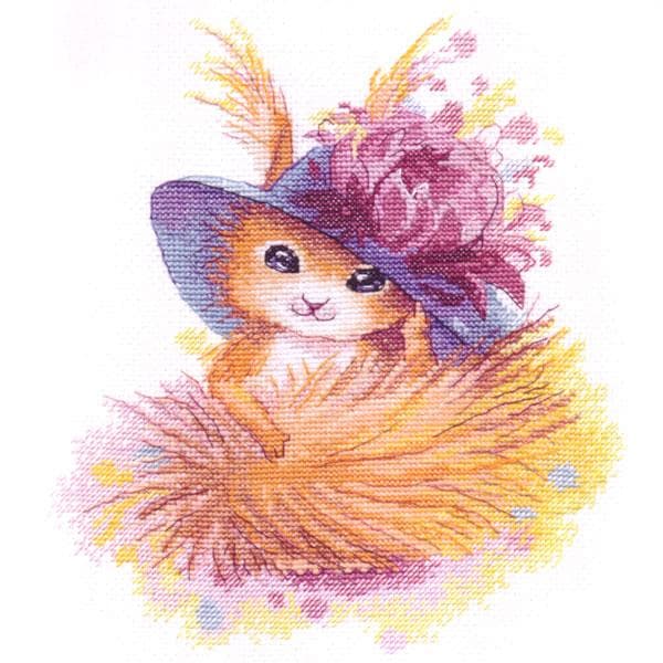 クロスステッチキット 森のfashionista リスさん OVEN 1167 - メルカリ