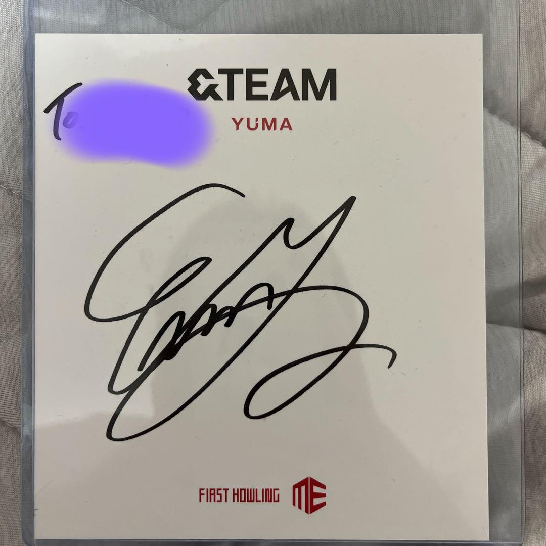 &TEAM ゆうま YUMA直筆サイン - メルカリ