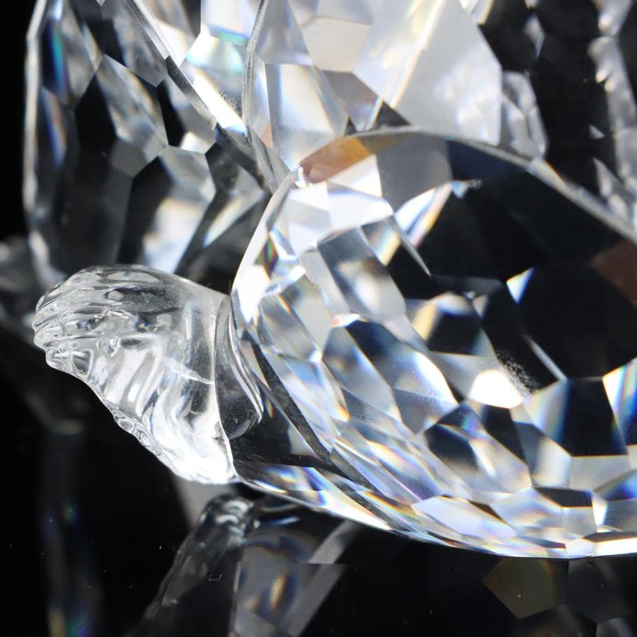 Y2435-10 スワロフスキー クリスタル グリズリー 熊 オブジェ - メルカリ