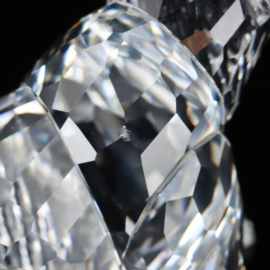 Y2435-10 スワロフスキー クリスタル グリズリー 熊 オブジェ - メルカリ