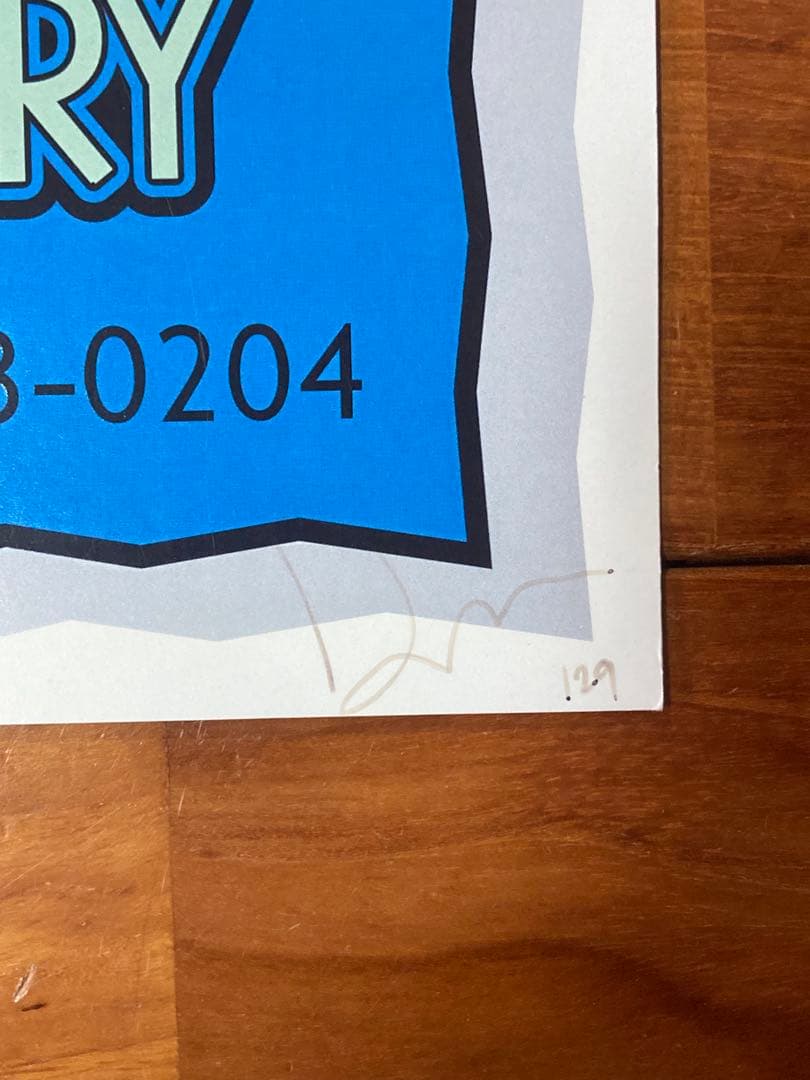 Beck ベック シルクスクリーン ポスター ダレン・グリーリッシュ直筆