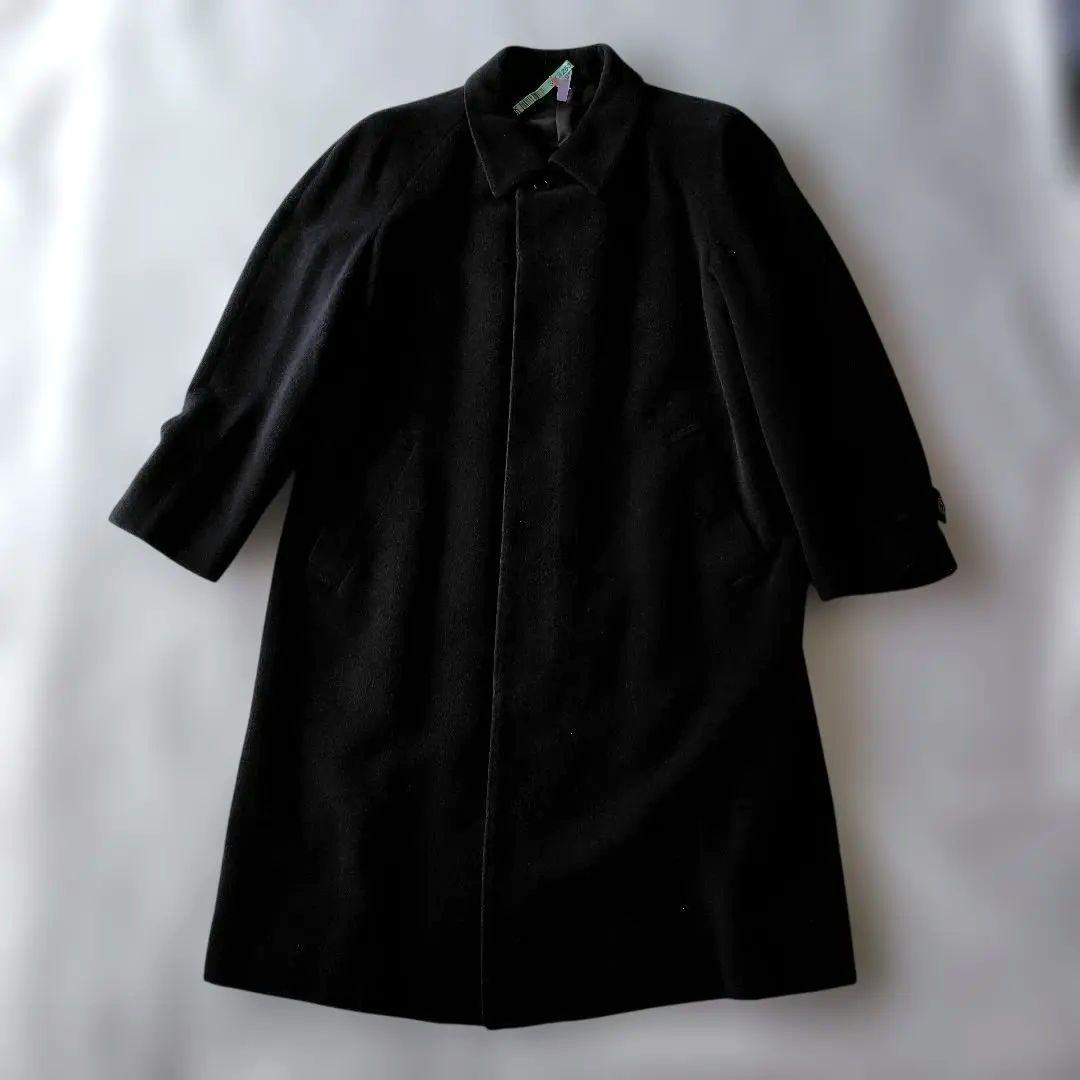 【k】　YUES SAINT LAURENT　ステンカラーコート濃紺　A5 k】 YUES SAINT LAURENT ステンカラーコート濃紺 A5 Yves Saint