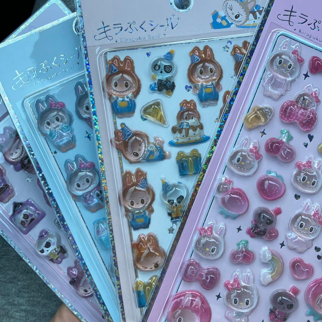 キラぷくシール ラブブ コンプリート 4種 - メルカリ