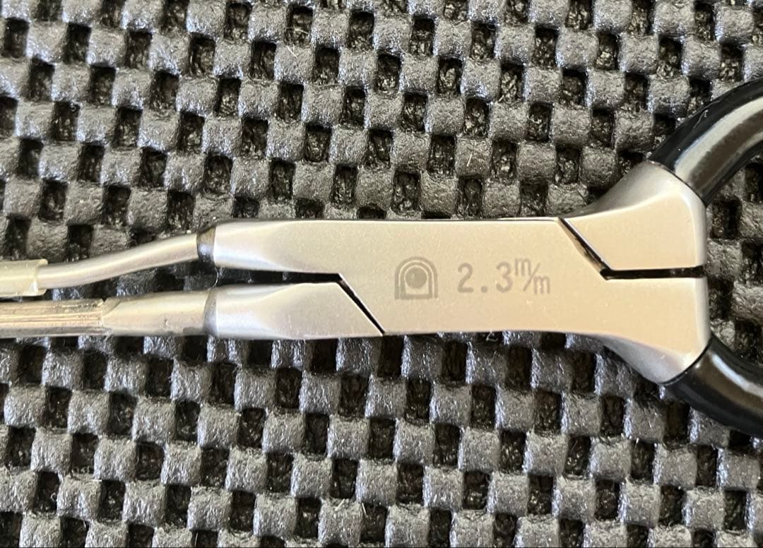 【中古美品】極細 理容アイロン シルバーアイロン 2.3mm（替ラバー付き）