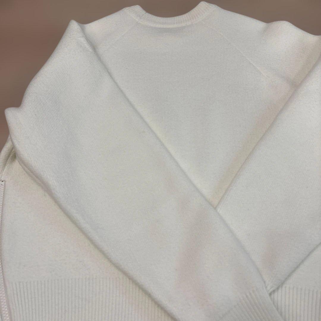 リグリーム サイドファスナーエンボスニット ホワイト M - メルカリ