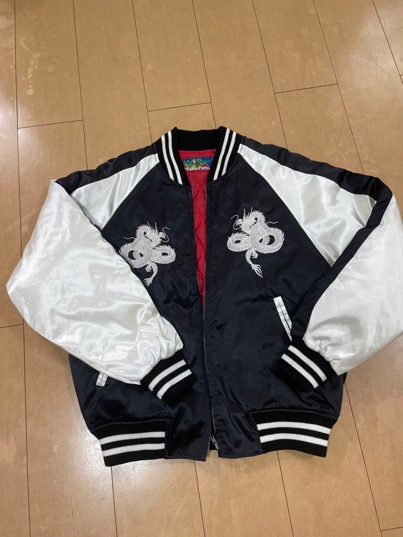 柏木由紀着用モデル】星姫 ドラゴン刺繍 スカジャン キルティング