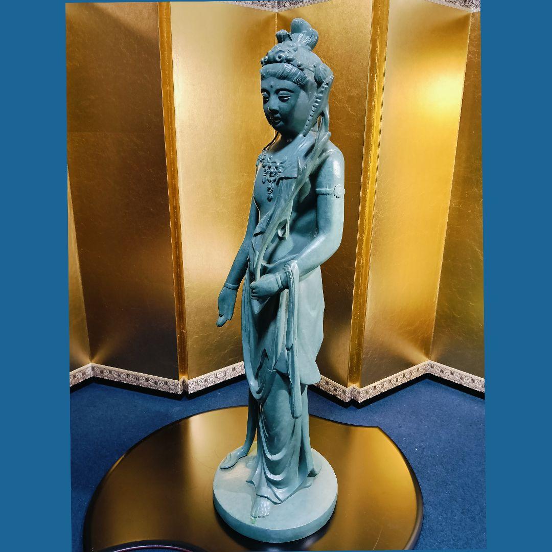 はろはろ様専用AL7 高村光雲 原型 観音菩薩 仏像 青銅色 ブロンズ