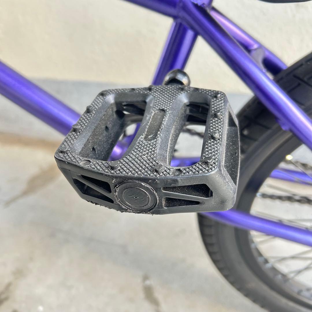 大阪鶴見区直接引取りBMXバイク パープル カラフルステム - メルカリ