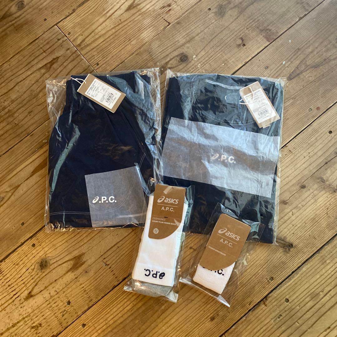 ASICS × A.P.C. コラボ オンコートテニスウェア 4点セット（メンズ