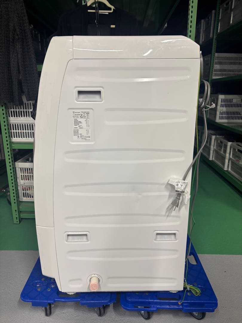 分解洗浄済SHARP ドラム式洗濯機 ES-S7G-NL 7.0kg 2022年