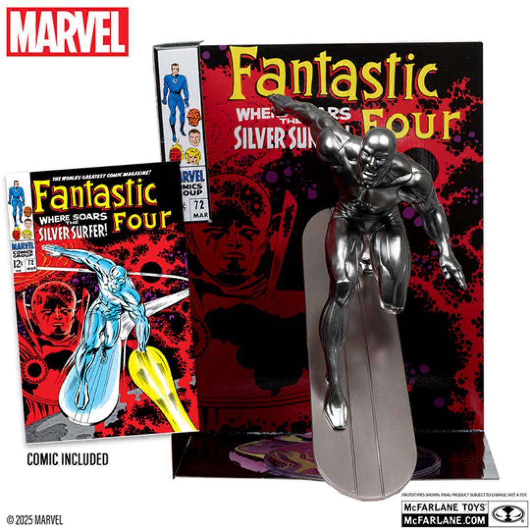 【値下不可】マクファーレン・トイズ「シルバーサーファー」シーン・フィギュア