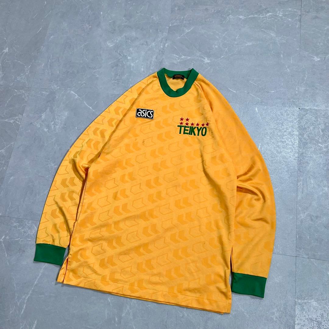 希少 アシックス 帝京高校 長袖 ユニフォーム ユニホーム 高校サッカー