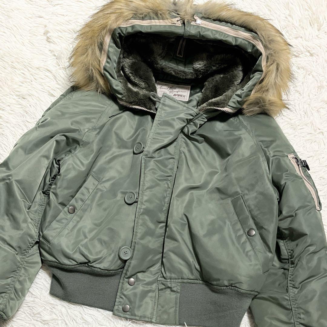 極美品 AVIREX フリークスストア 別注 N2Bミリタリージャケット - メルカリ