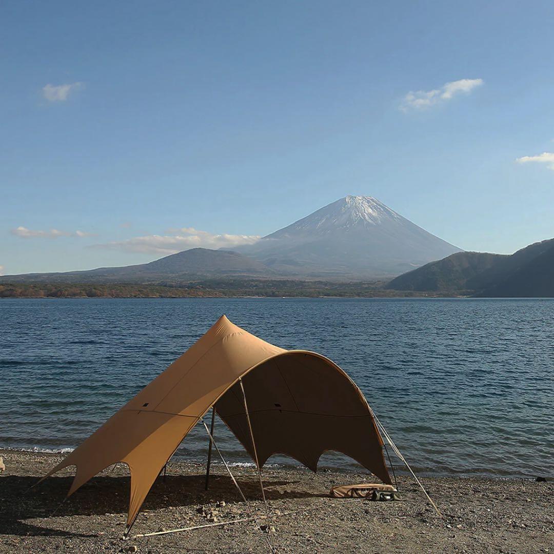 新品未使用 HELLOS へロス Butterfly-TN(TAN) タープ