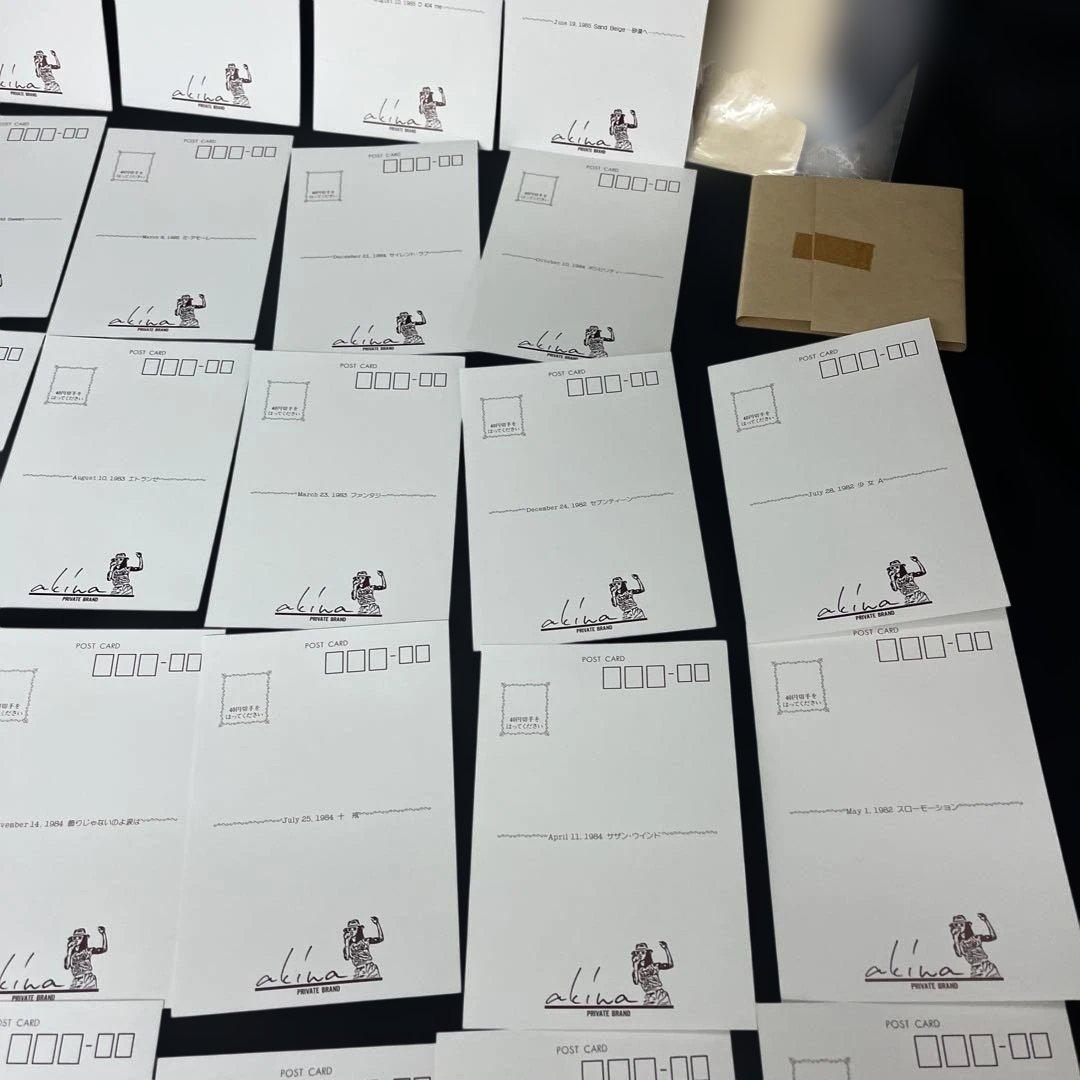 中森明菜 ポストカード 28枚 シングル アルバム ジャケット写真 希少