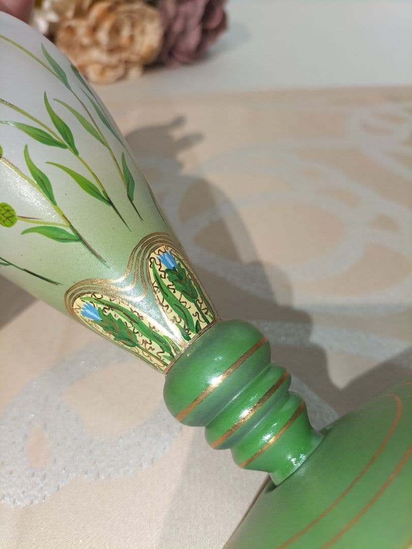 ベルナンシー 花瓶 花器 ドーム兄弟 植物 ガラス 金彩 フランス - メルカリ