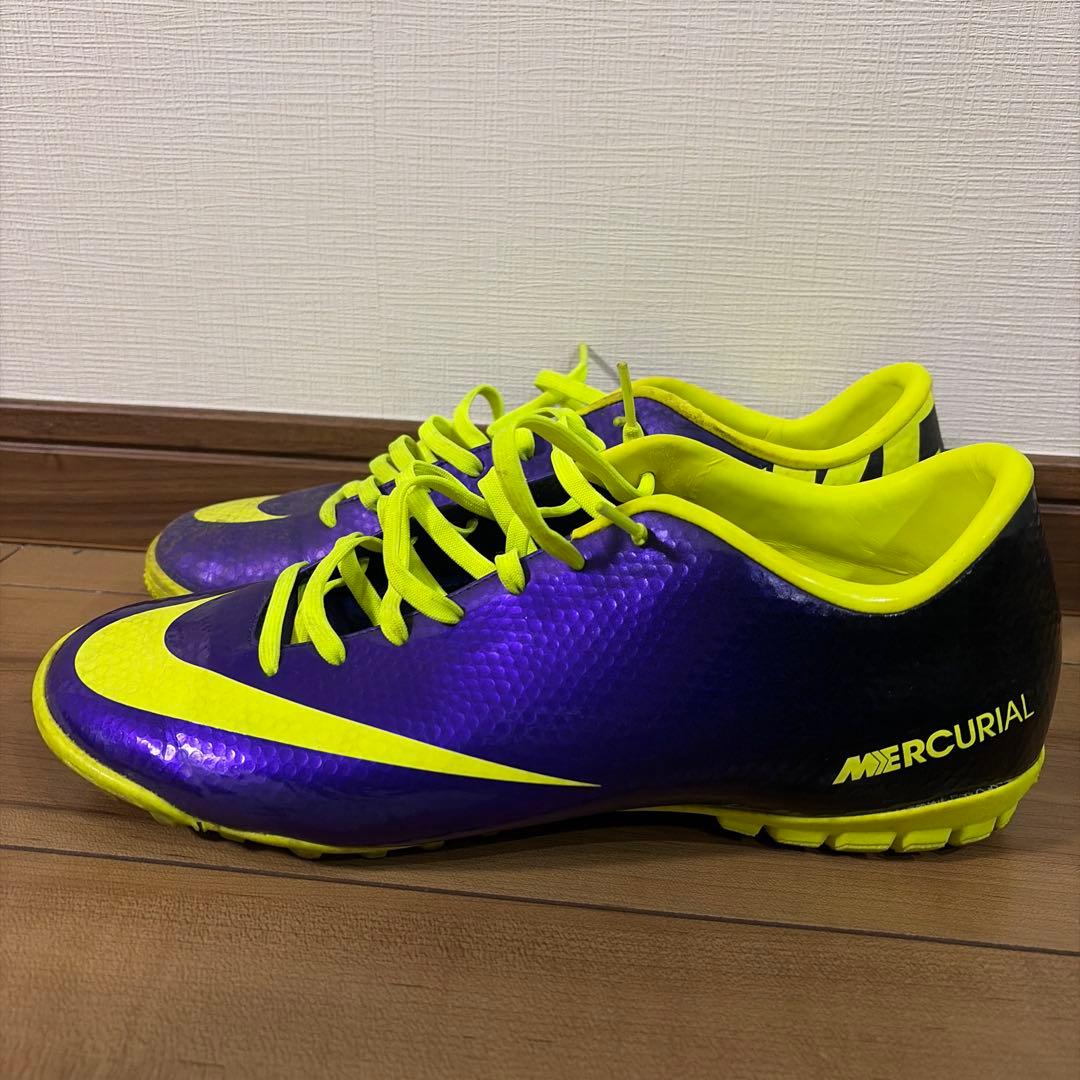 Nike Mercurial スパイク 紫/黄緑 27cm - メルカリ