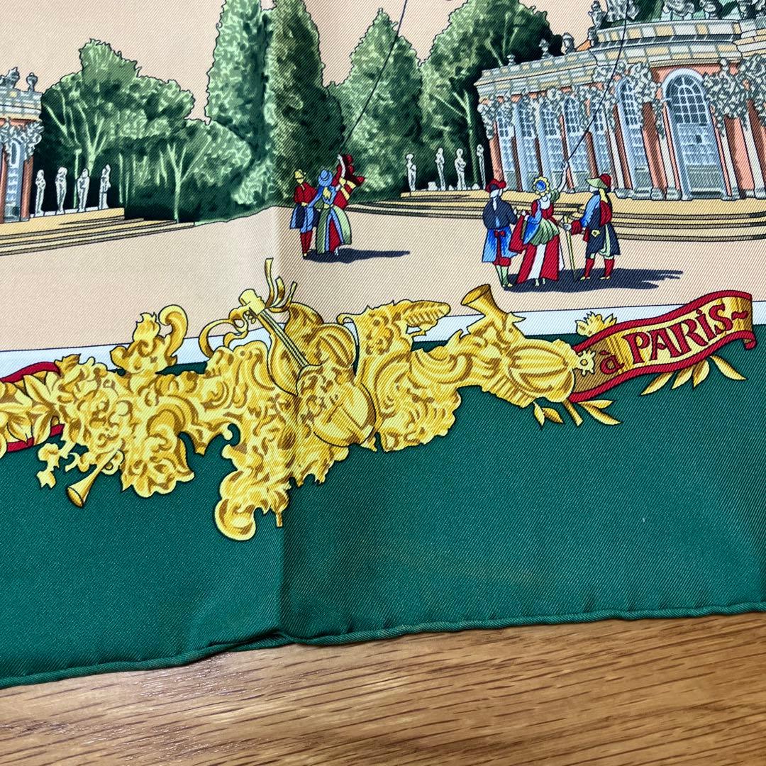 エイミィ様専用【HERMES】エルメス カレ90 緑 グリーン スカーフ