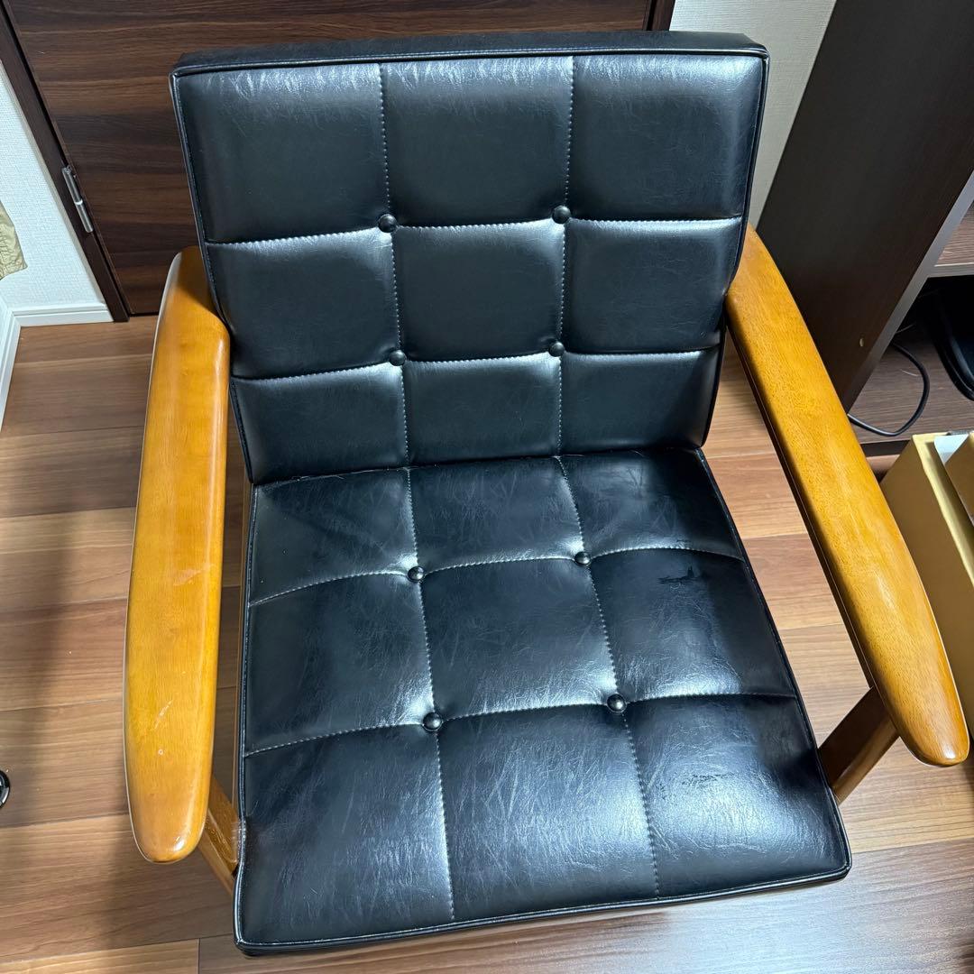 花柄木製椅子 1脚 カンティーニュ