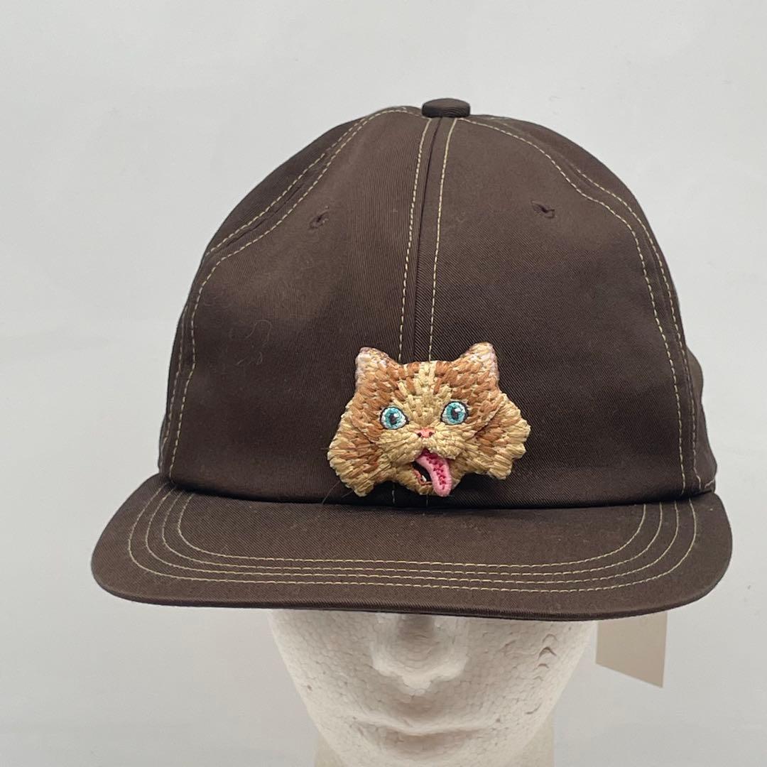 KO2926○CA4LA ニャー キャップ 猫 ブラウン ユニセックス